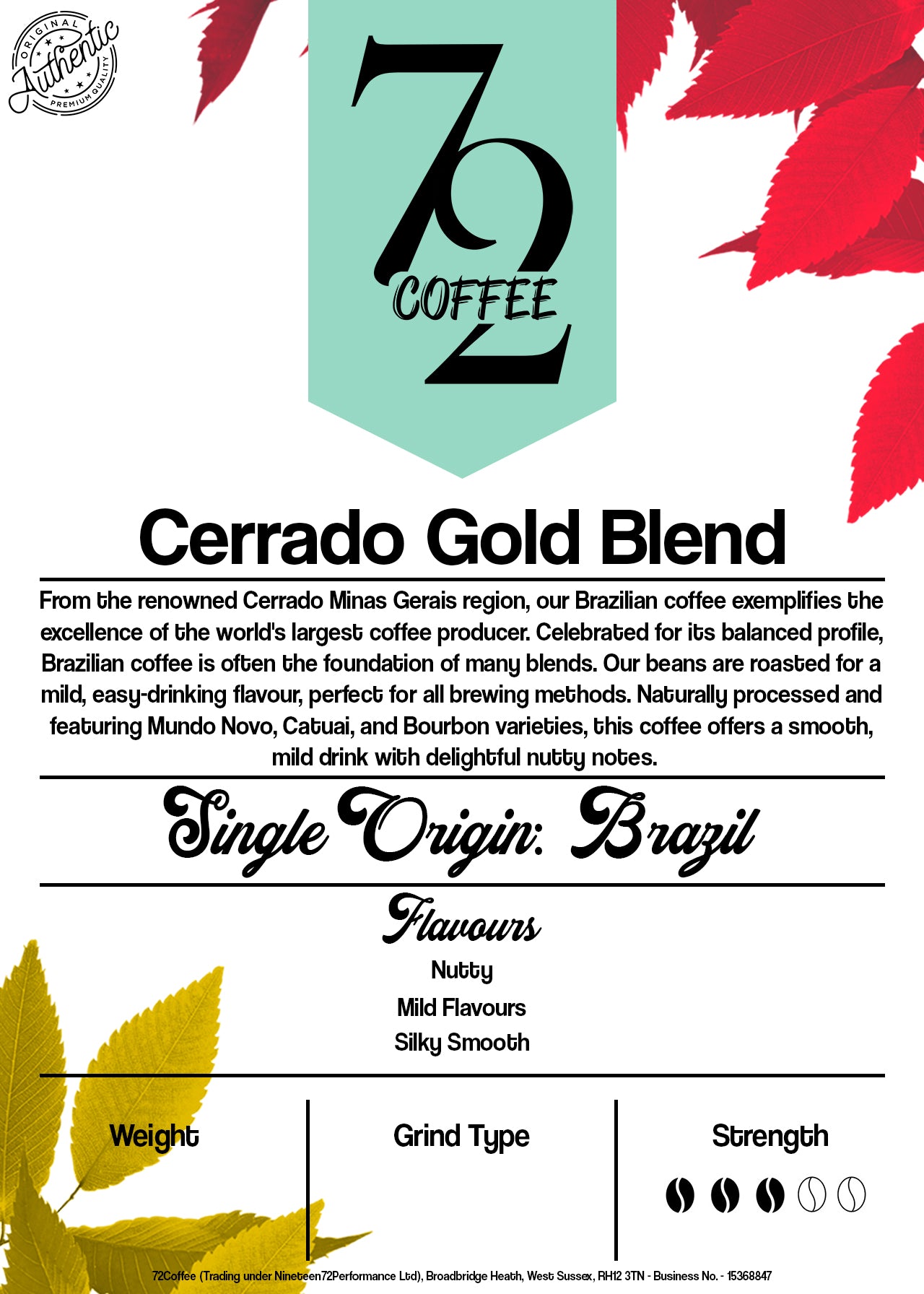 Cerrado Gold Blend - Brazil Single Origin Coffee