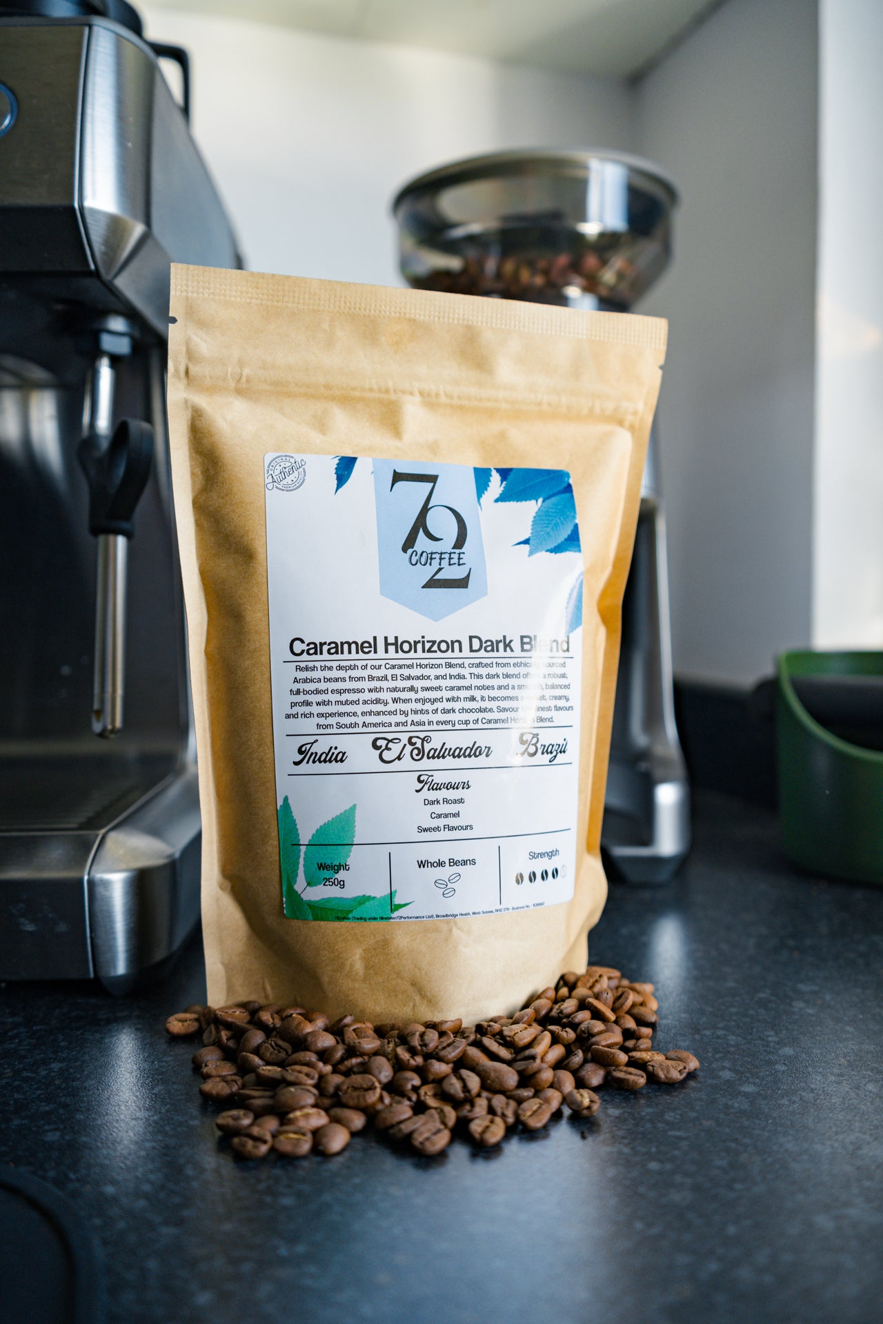 Caramel Horizon Dark Blend - India, El Salvador & Brazil Coffee