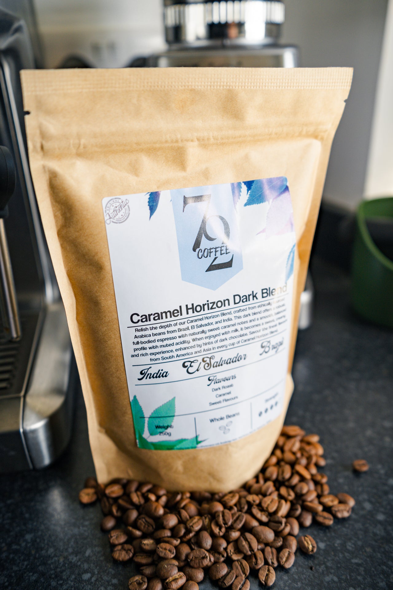 Caramel Horizon Dark Blend - India, El Salvador & Brazil Coffee