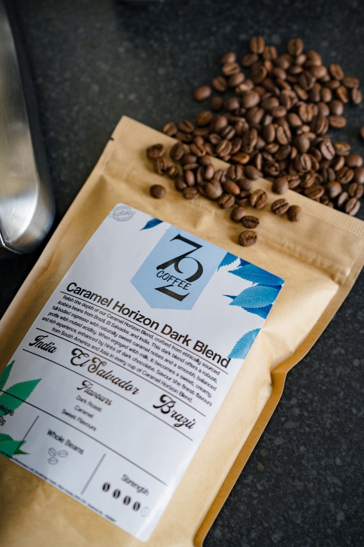 Caramel Horizon Dark Blend - India, El Salvador & Brazil Coffee