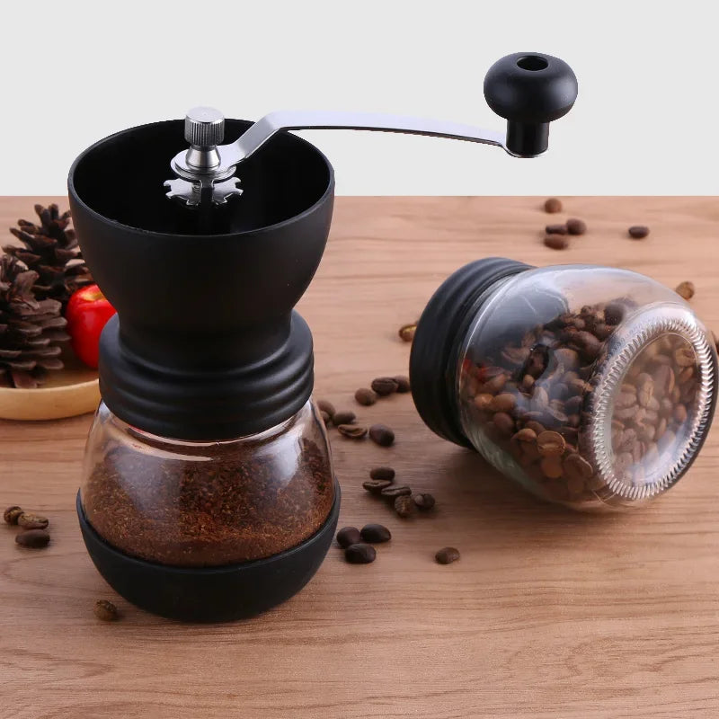 Ceramic Portable Manual Coffee Grinder & Storage Pot