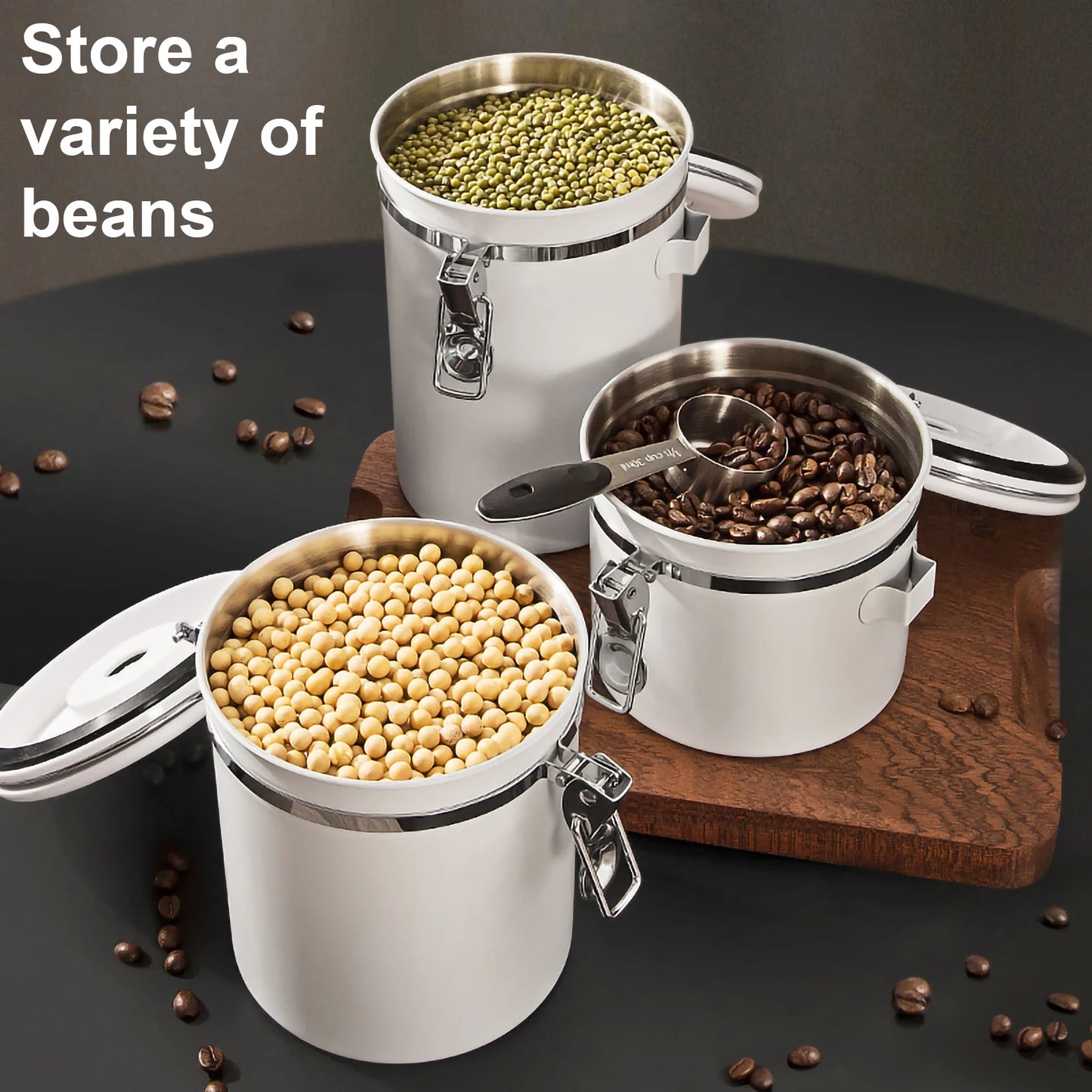 Stainless Steel Airtight Coffee Container