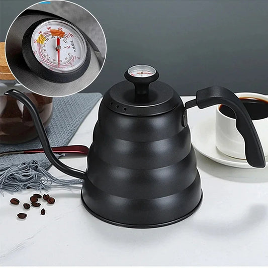 Stainless Steel Pour Over Coffee Pot with Thermometer