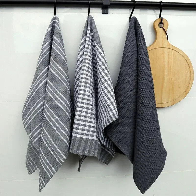 100% Natural Cotton Kitchen Towels (3 Pack)