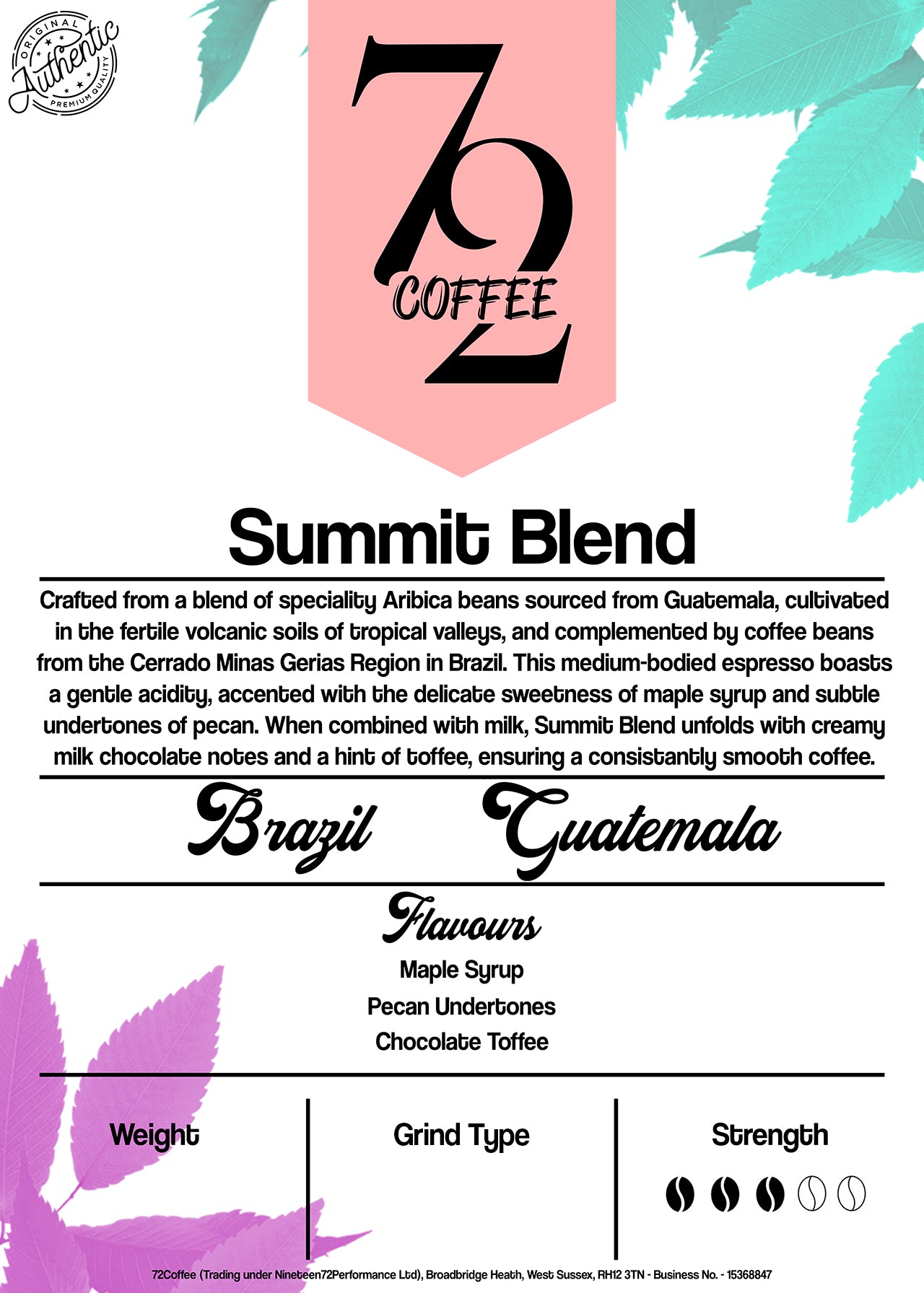 Summit Blend - Brazil & Guatemala Coffee